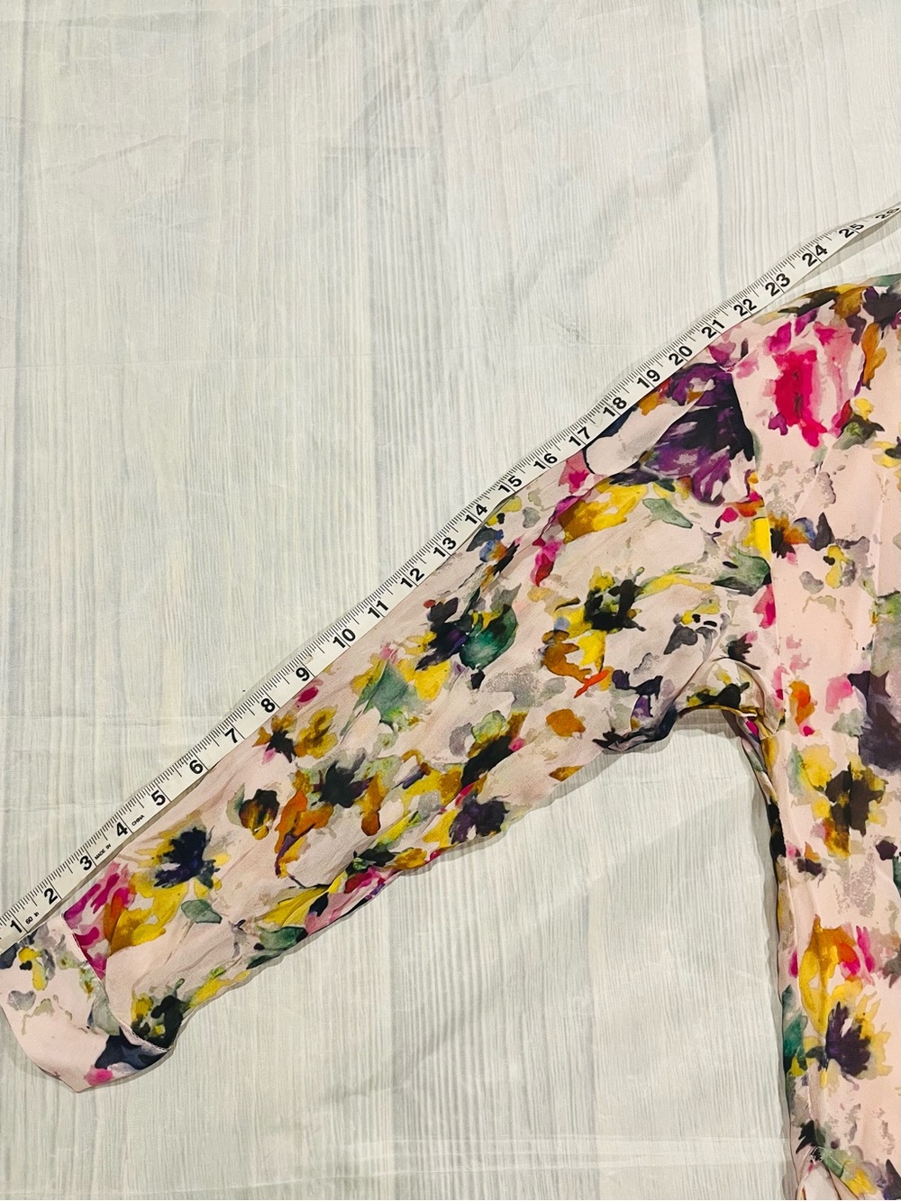 Anthropologie Pilcro Women's Floral Watercolor Button-Front Blouse - Pink L - Picture 12 of 12